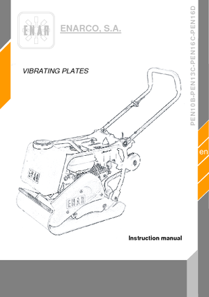 Egyirányú vibrolapok Enar PEN 16 D