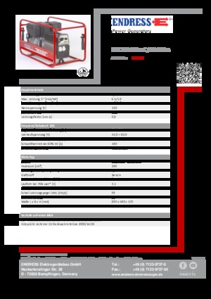 Benzines generátorok Endress ESE 704 SHS-AC / 60-200 A