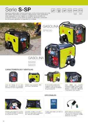 Benzines generátorok PRAMAC Lifter SP 8000