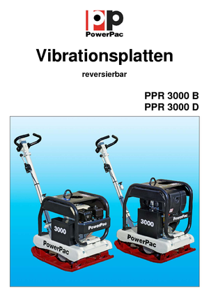 Kétirányú vibrolapok PowerPac PPR 3000B/500