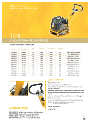 Kétirányú vibrolapok Enar TEN 3050 GH