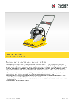 Egyirányú vibrolapok Wacker Neuson WP 1030 A