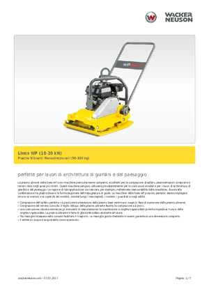 Egyirányú vibrolapok Wacker Neuson WP 1030 A
