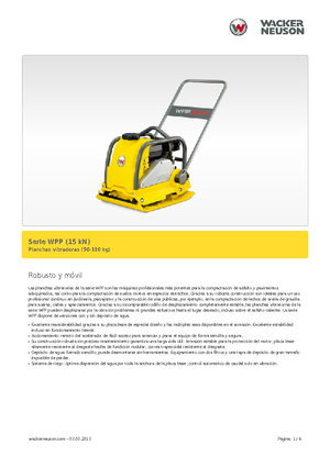 Egyirányú vibrolapok Wacker Neuson WPP 1540 W