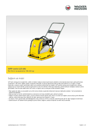 Egyirányú vibrolapok Wacker Neuson WPP 1540 W