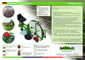 Ültetőgépek Basrijs Deepplantelement solid and rubber disc 100 cm