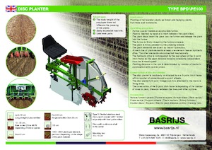 Ültetőgépek Basrijs Deepplantelement solid and rubber disc 100 cm
