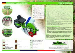Ültetőgépek Basrijs Discplanter with conveyer belt