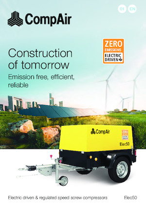 Mobilkompresszorok - dízel, elektromos, benzines CompAir Elec50 