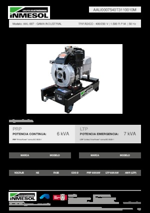 Dízel generátorok INMESOL AAL-007