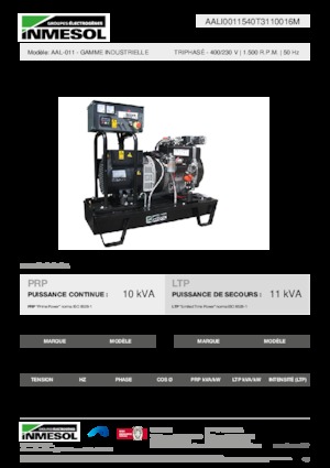 Dízel generátorok INMESOL AAL-011