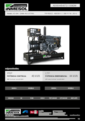 Dízel generátorok INMESOL AD-044