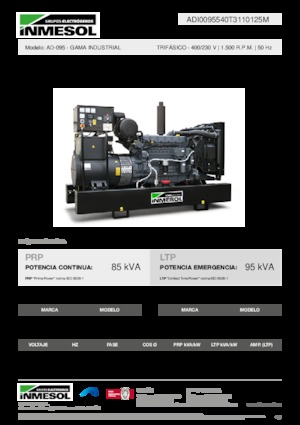Dízel generátorok INMESOL AD-095