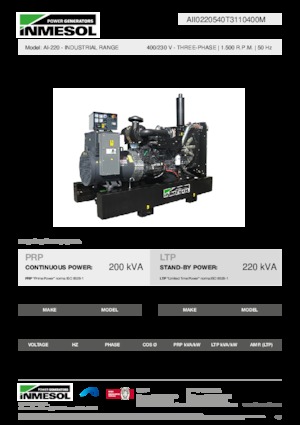 Dízel generátorok INMESOL AI-220