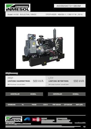 Dízel generátorok INMESOL AI-550