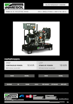 Dízel generátorok INMESOL AL-18