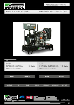 Dízel generátorok INMESOL AL-18