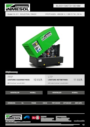 Dízel generátorok INMESOL BL-011