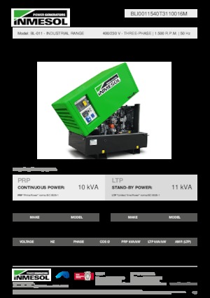 Dízel generátorok INMESOL BL-011