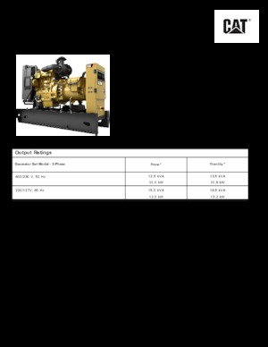 Dízel generátorok Caterpillar C1.5-DE 13,5