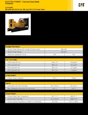 Dízel generátorok Caterpillar C13-450