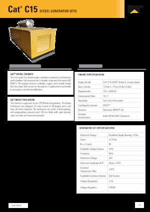 Dízel generátorok Caterpillar C15-550