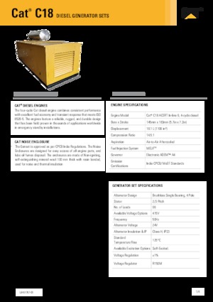Dízel generátorok Caterpillar C18-600