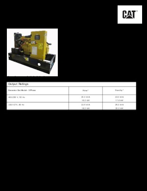 Dízel generátorok Caterpillar C2.2-DE 22
