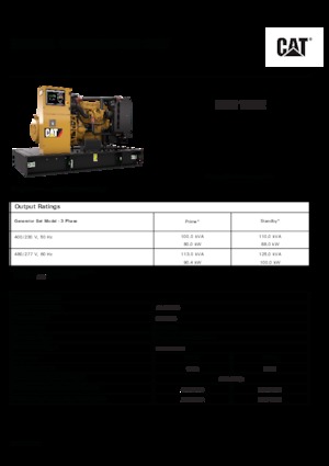 Dízel generátorok Caterpillar C4.4-DE 110