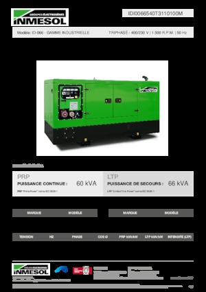 Dízel generátorok INMESOL ID-066