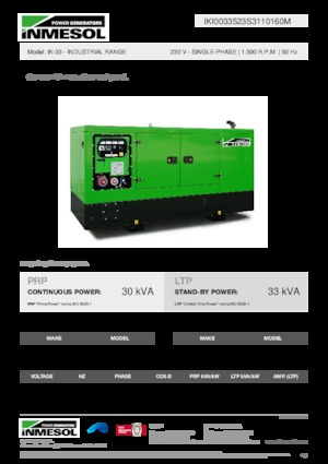 Dízel generátorok INMESOL IK-33