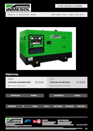 Dízel generátorok INMESOL IL-14