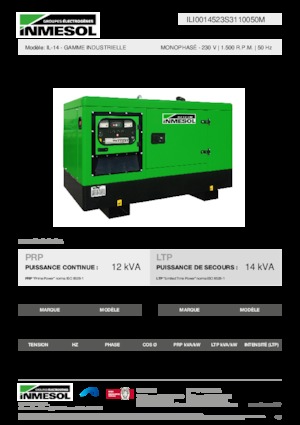 Dízel generátorok INMESOL IL-14