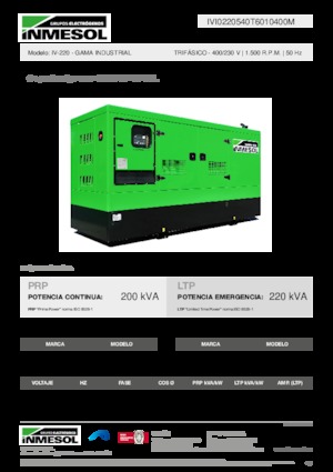 Dízel generátorok INMESOL IV-220