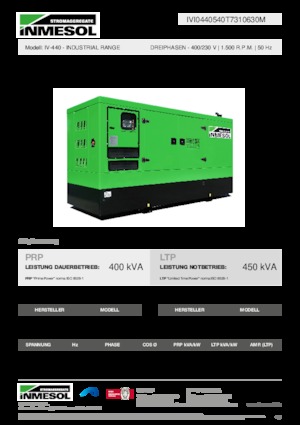 Dízel generátorok INMESOL IV-440