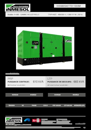 Dízel generátorok INMESOL IV-680