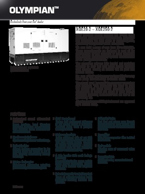 Dízel generátorok Olympian XQE 250