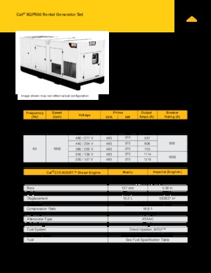 Dízel generátorok Caterpillar XQP500