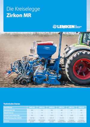 Hajtott tárcsák Lemken Zirkon XMR/300