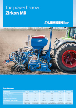 Hajtott tárcsák Lemken Zirkon XMR/300