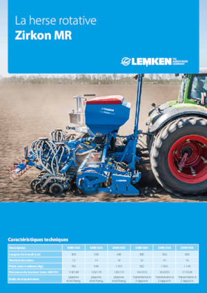Hajtott tárcsák Lemken Zirkon XMR/300