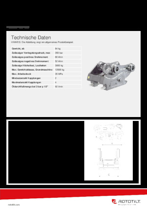 Gyorscserélők Rototilt® QC45-4 