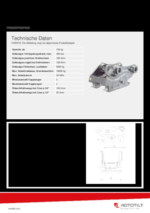 Gyorscserélők Rototilt® QC60-4 
