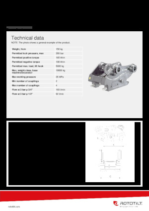 Gyorscserélők Rototilt® QC60-4 