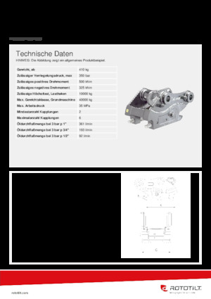 Gyorscserélők Rototilt® QC80 