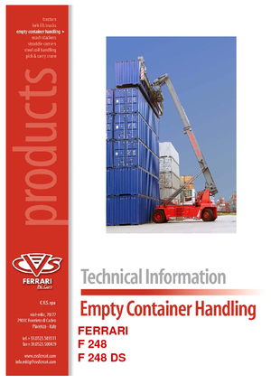 Konténerrakodó targoncák CVS Ferrari 248.6