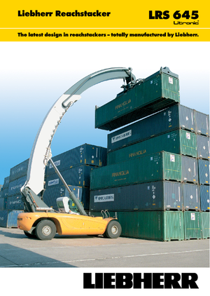 Konténerrakodó targoncák Liebherr LRS 645 Litronic