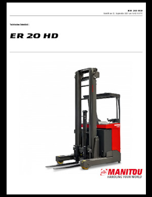 Felrakó targoncák Manitou ER 20 HD
