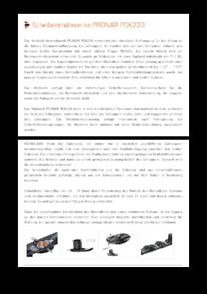 Hátra szerelhető kaszák - tárcsa cond. nélkül Pronar PDK 220