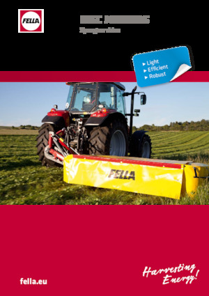 Hátra szerelhető kaszák - tárcsa cond. nélkül Fella SM 208 InLine